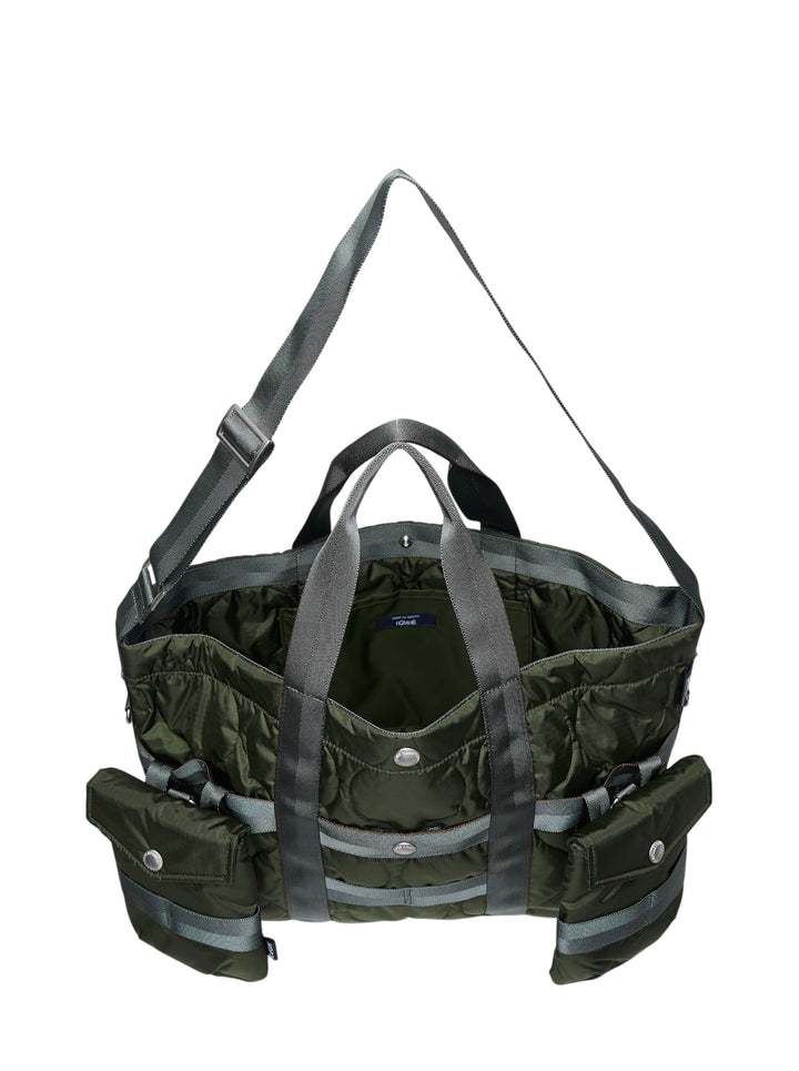 COMME des GARCONS HOMME Nylon Duck Tote With Pouches - view 3