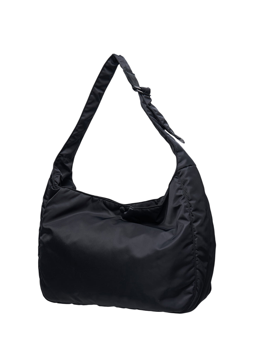 Comme des Garçons Homme x Porter black nylon duck oversized shoulder bag with multi-pocket utility exterior and detachable mini pouch - view 2