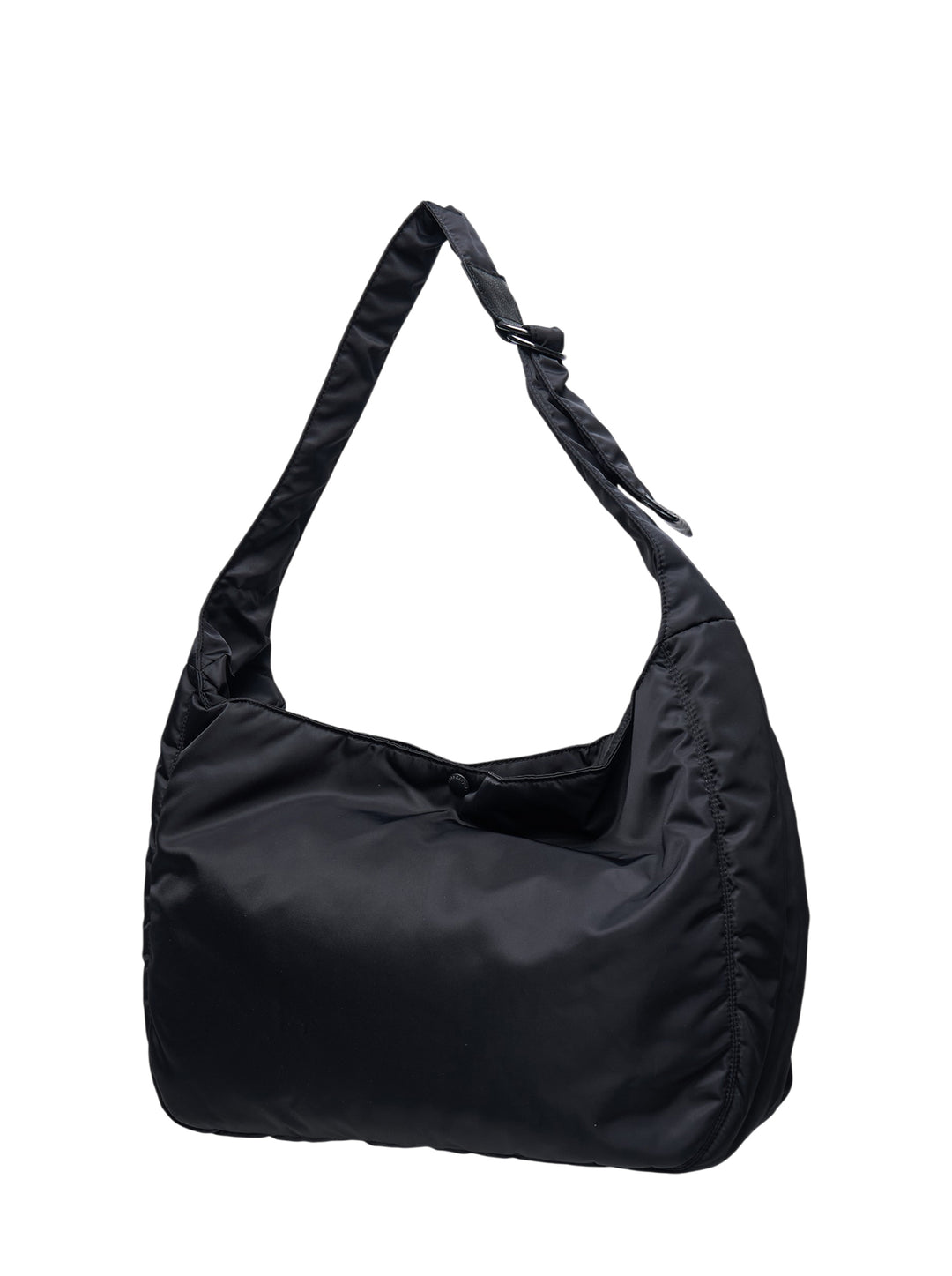 Comme des Garçons Homme x Porter black nylon duck oversized shoulder bag with multi-pocket utility exterior and detachable mini pouch - view 2