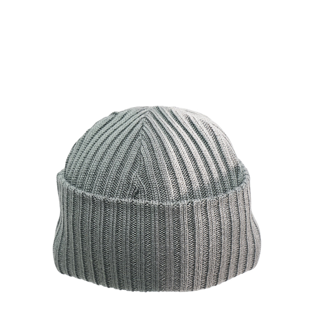 Wool Worsted Rib Bleach Treated Beanie