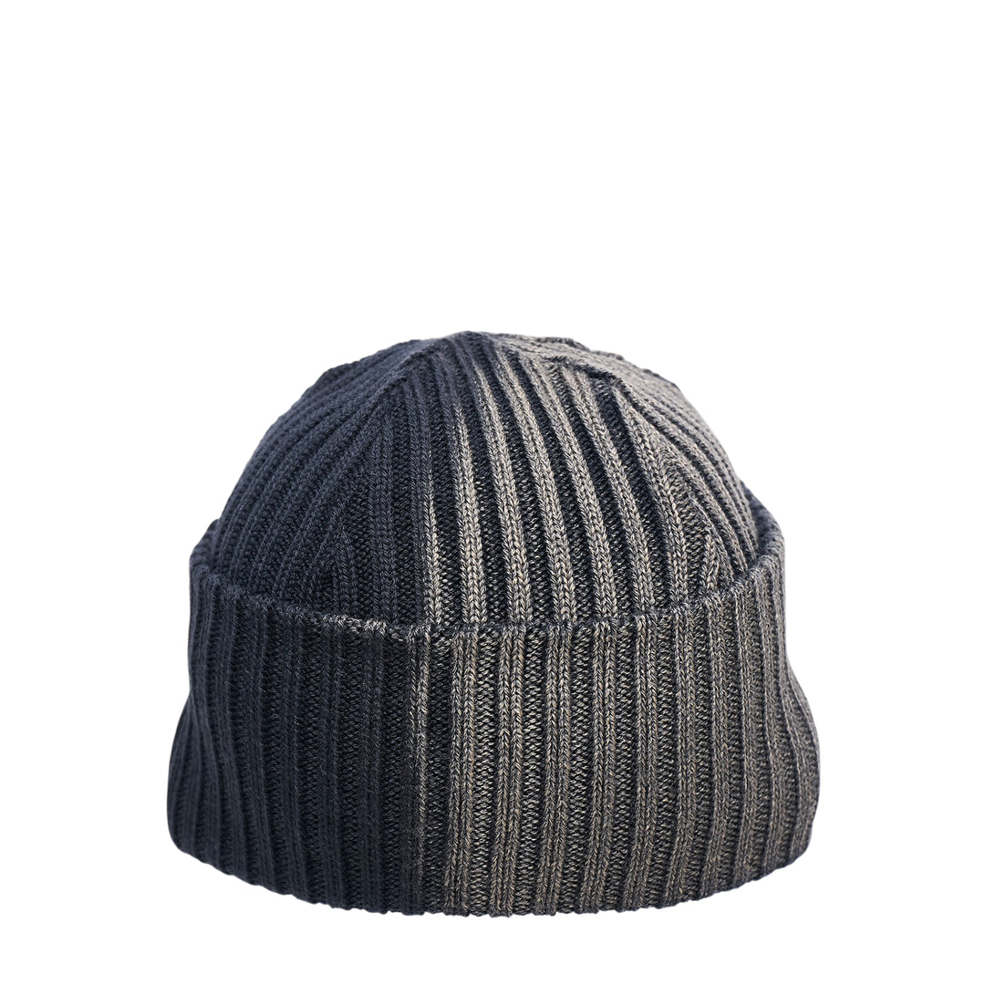 Wool Worsted Rib Bleach Treated Beanie