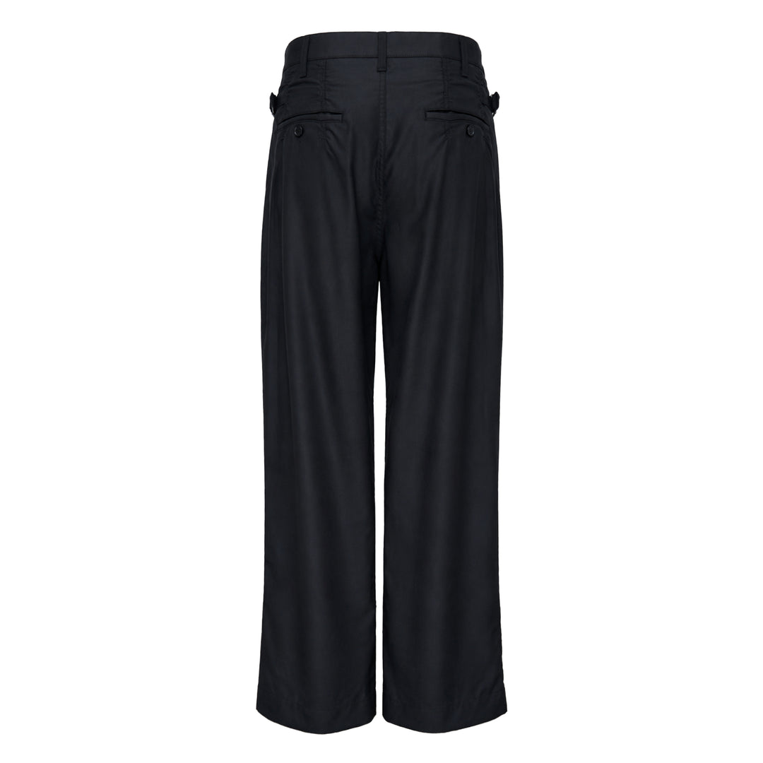 Wool Gabardine Wide Pants