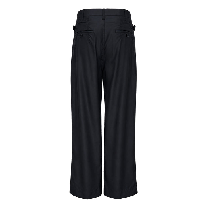 Wool Gabardine Wide Pants