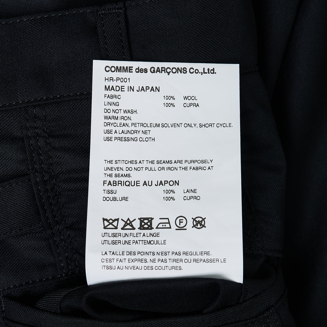 Wool Gabardine Wide Pants