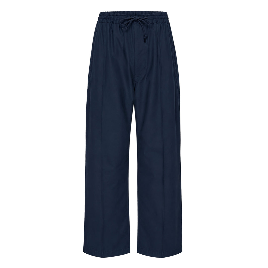 Cotton Twill Wide Leg Pants