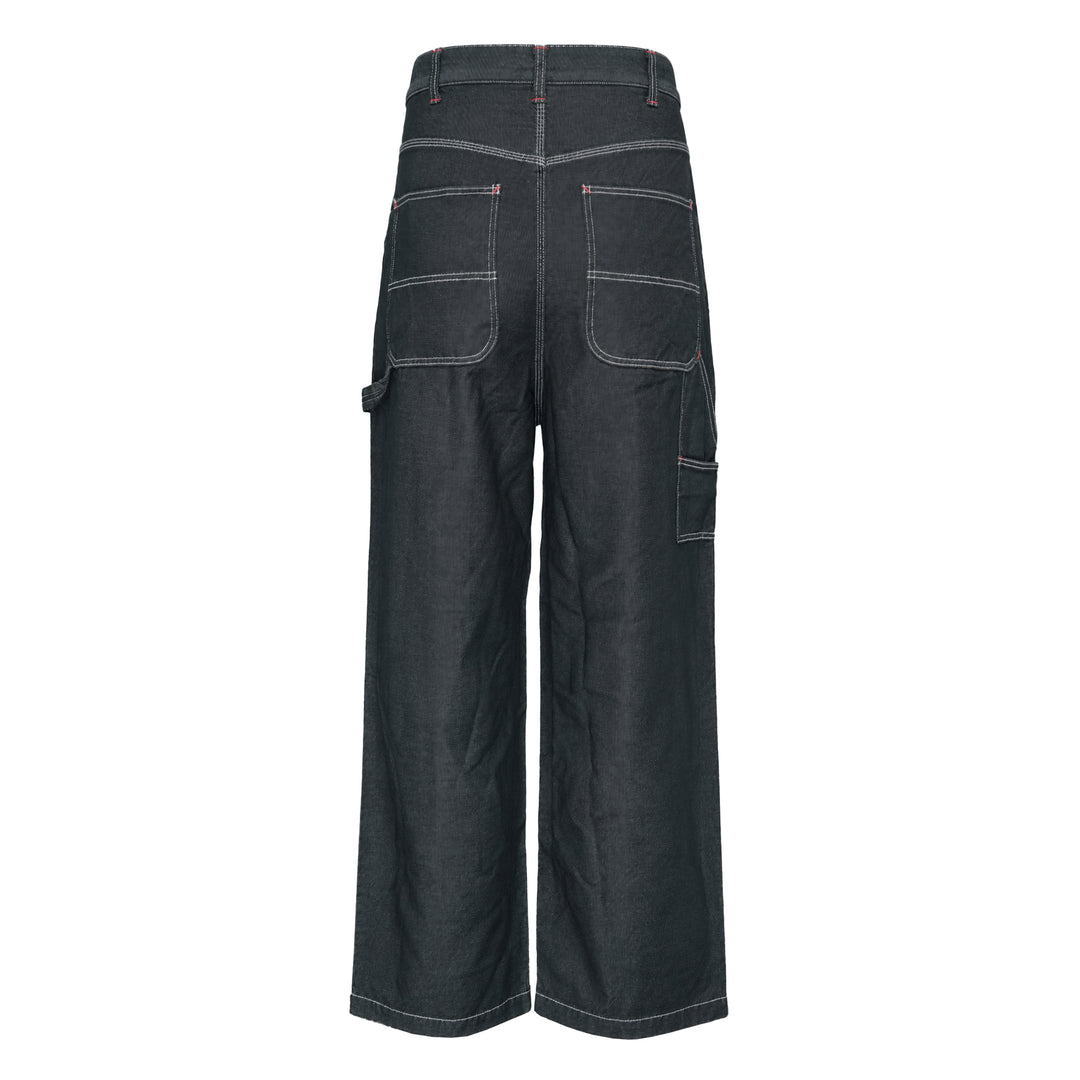 Garment Dyed Wide Leg Pants