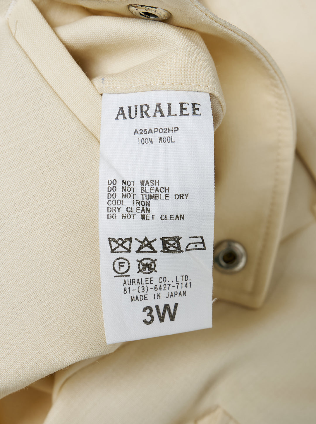 Cream belted wide-leg cargo pants with pleated front and button-flap side pockets - view 4