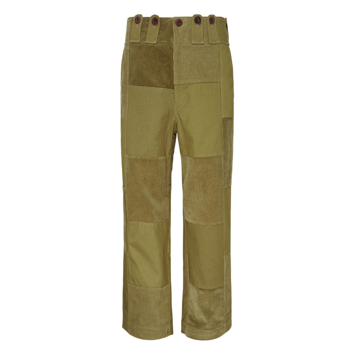 Multi Fabric Patchwork Pants
