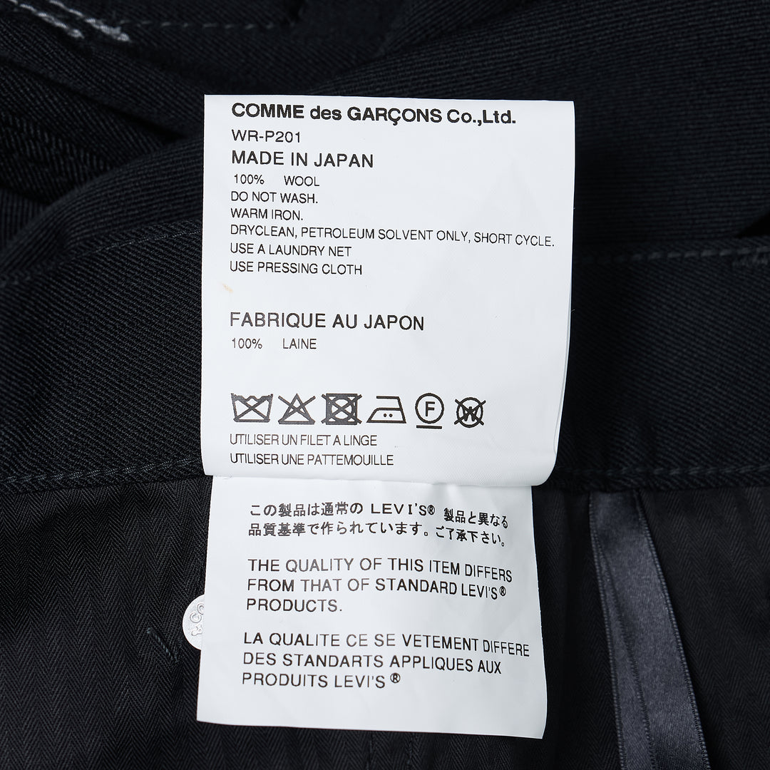 Wool Serge Tapered Pants
