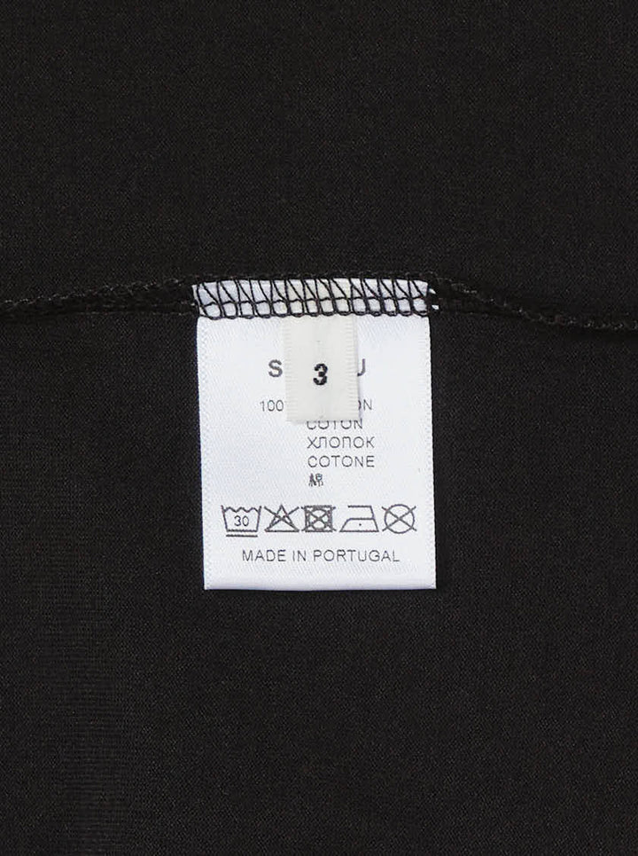 Setchu Origami Jersey Dress in black with folded sculptural sleeves, scoop neckline and relaxed oversized fit - view 3