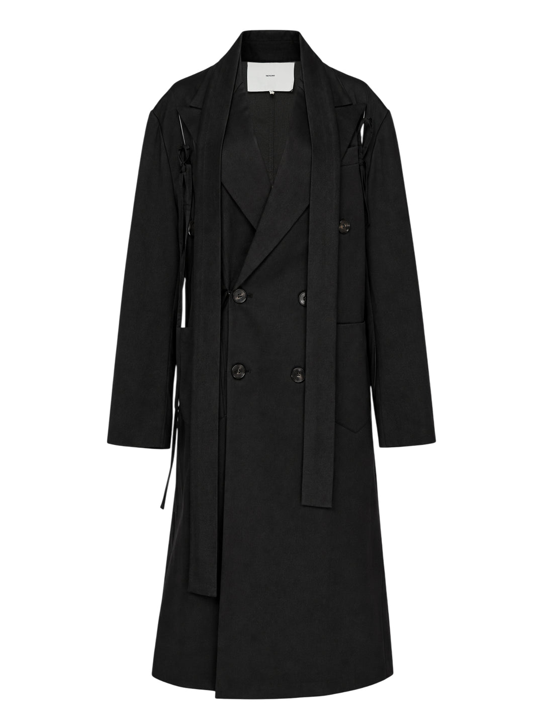 Setchu Cady Kimono Shirt with Neck Tie