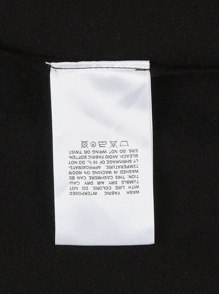 Setchu Makimono black maxi dress with cap sleeves, centre front seam, side drawcord and eyelet-trimmed hem - view 5