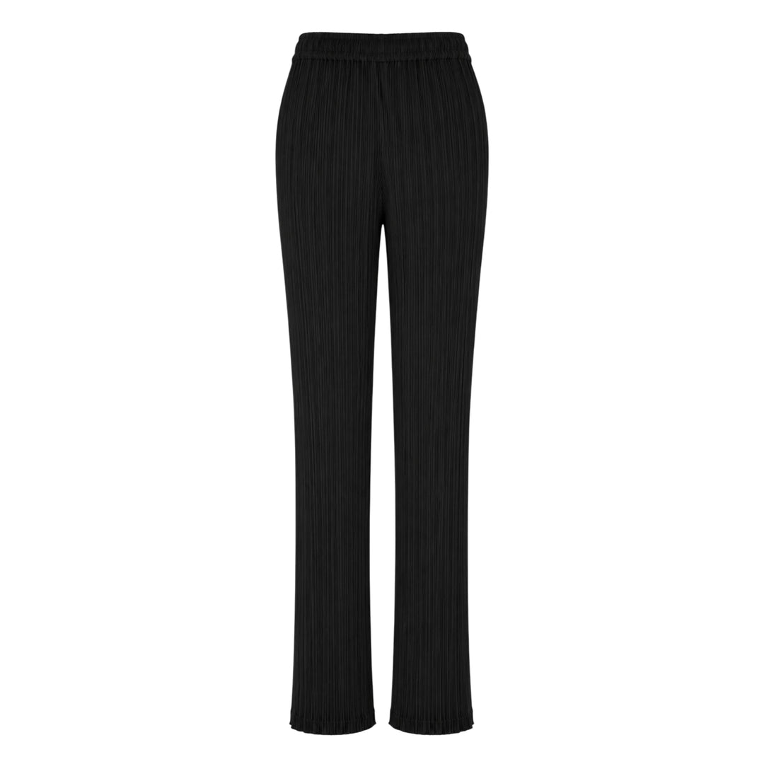 Hatching Pleated Pants