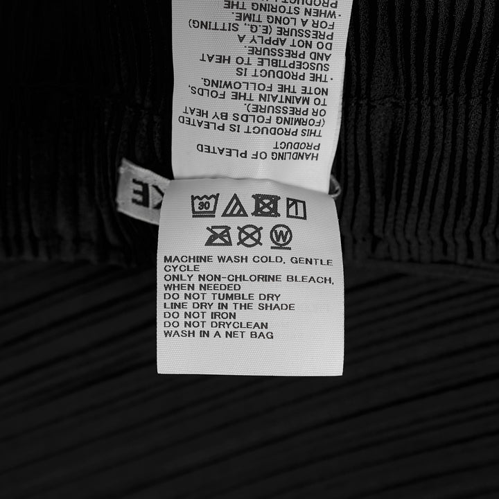 Hatching Pleated Pants