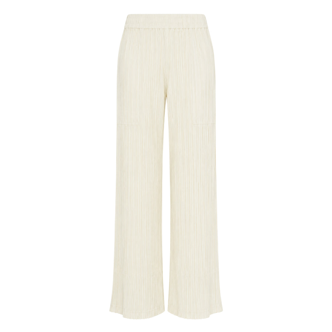 Hatching Pleated Pants