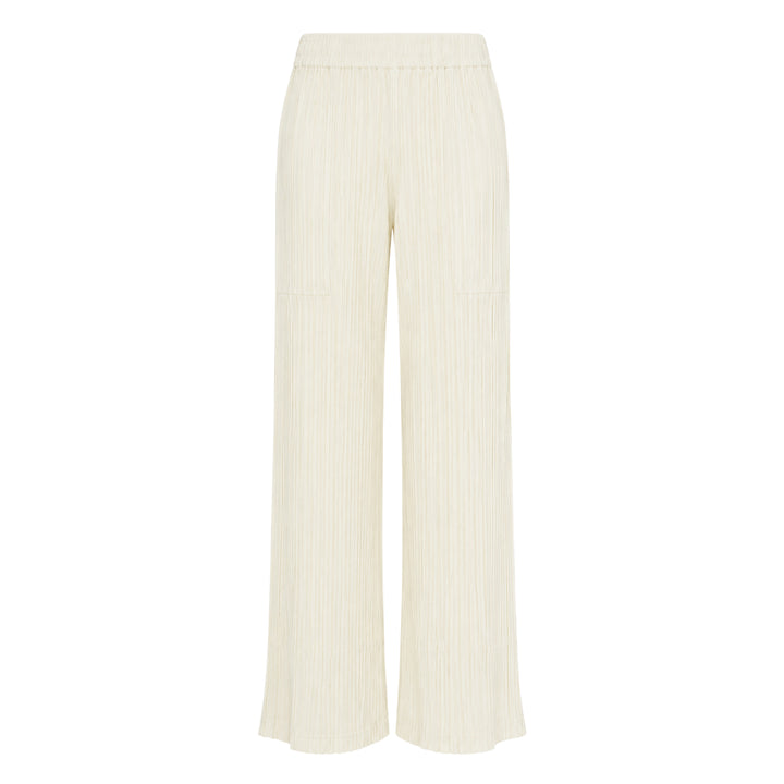 Hatching Pleated Pants