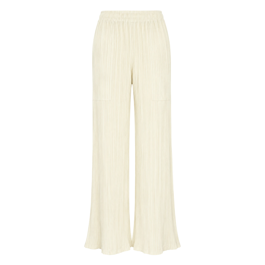 Hatching Pleated Pants