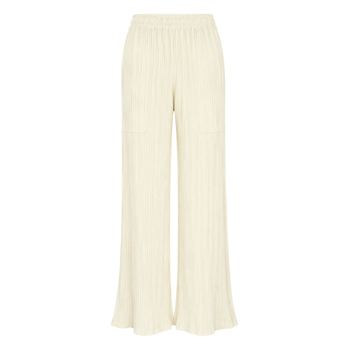 Hatching Pleated Pants