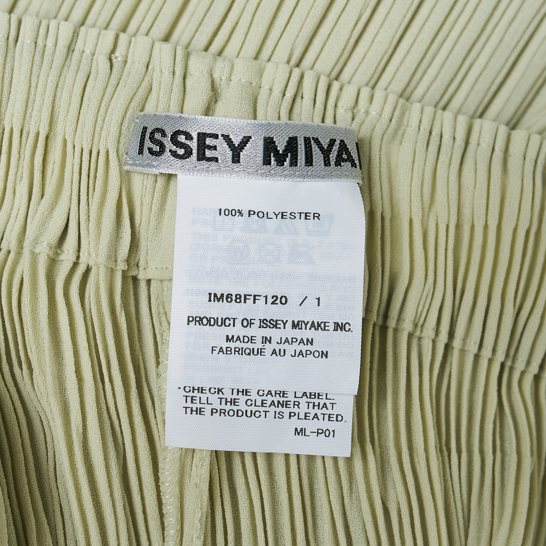Hatching Pleated Pants
