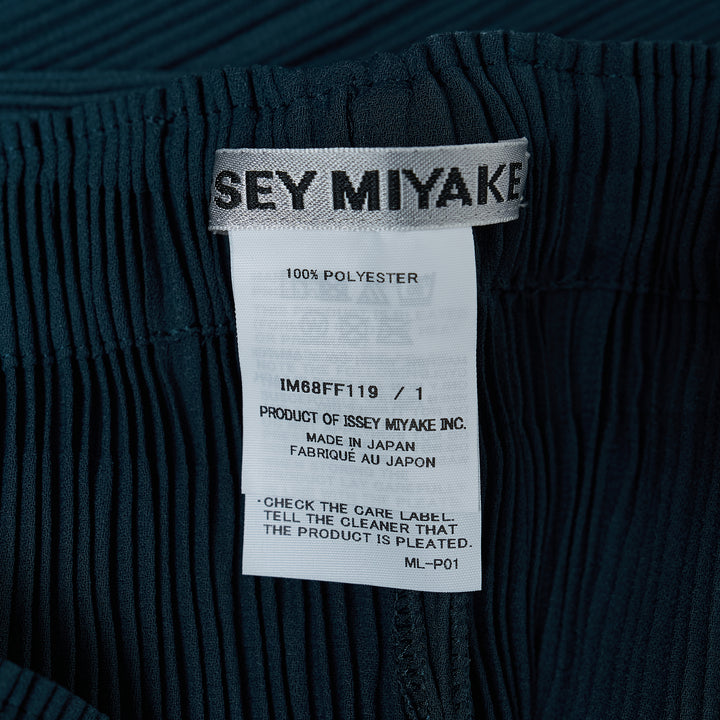 Hatching Pleated Pants