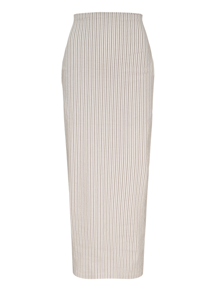 ISSEY MIYAKE Stripe Midi Skirt