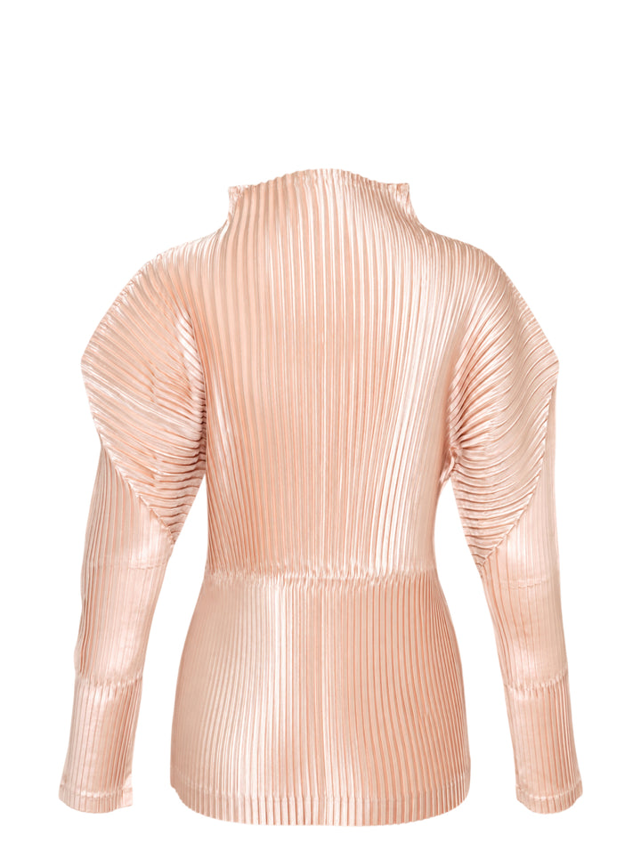 ISSEY MIYAKE Glossed Panels Pleated Top - view 2