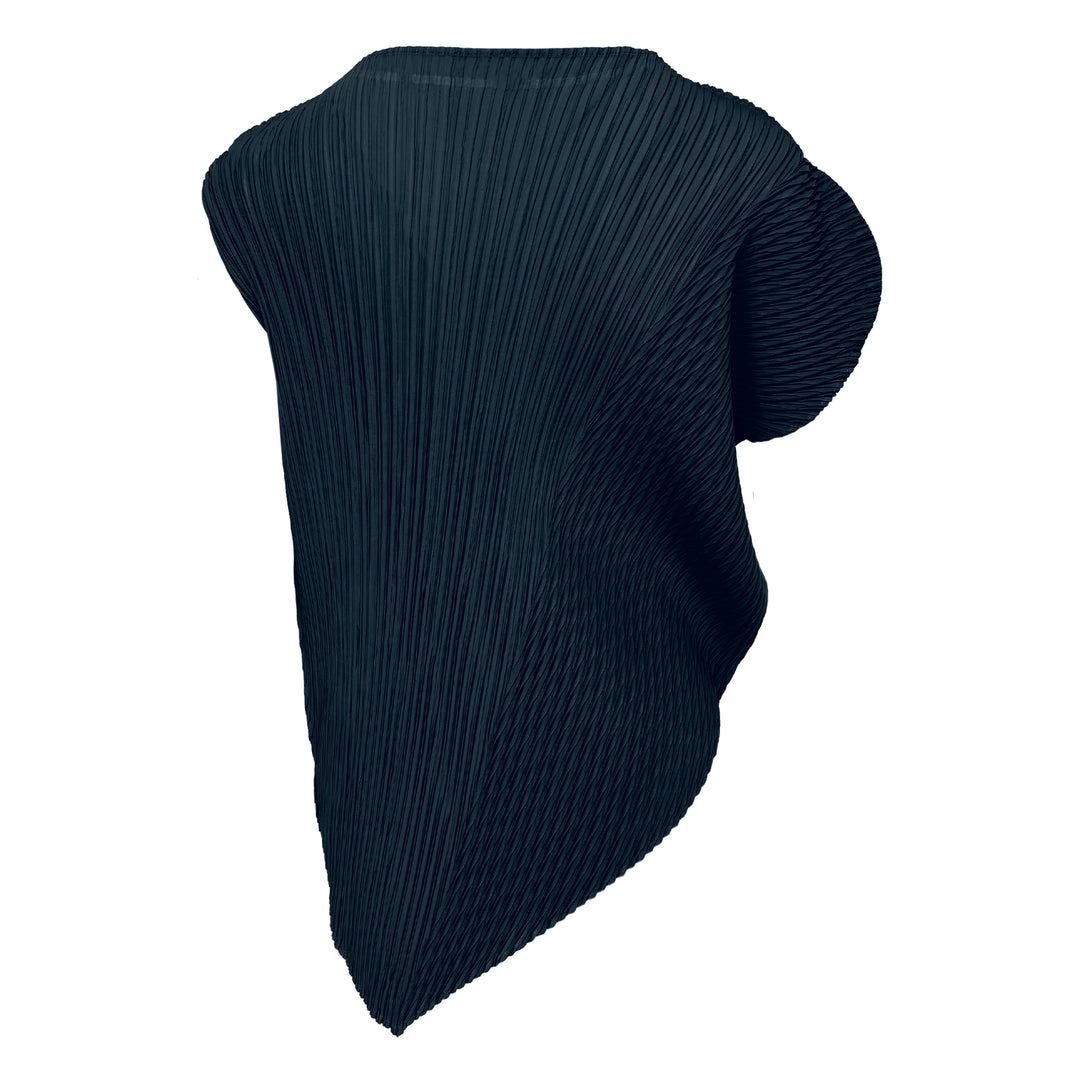 Leaf Pleats Asymmetric Top
