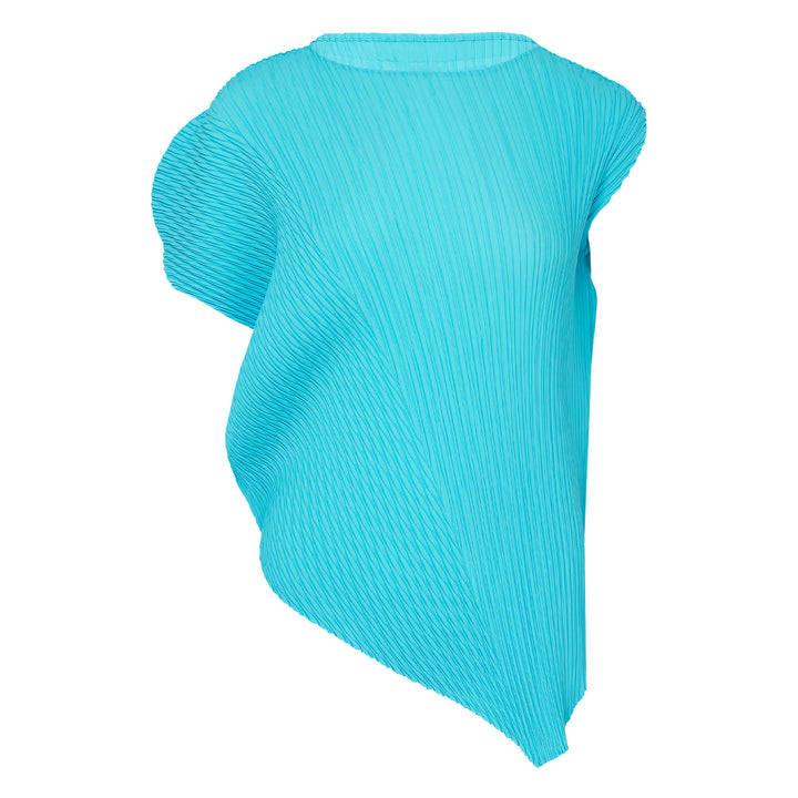 Leaf Pleats Asymmetric Top