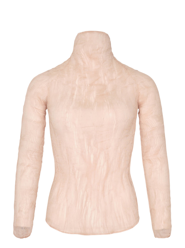 ISSEY MIYAKE Chiffon Twist Woven Top