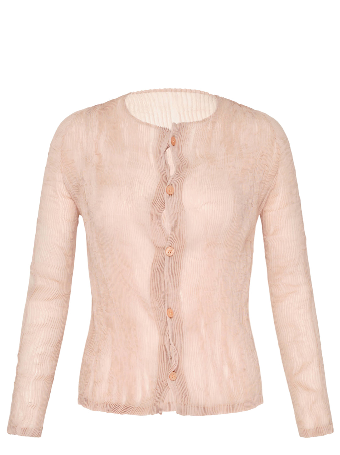 ISSEY MIYAKE Chiffon Twist Cardigan