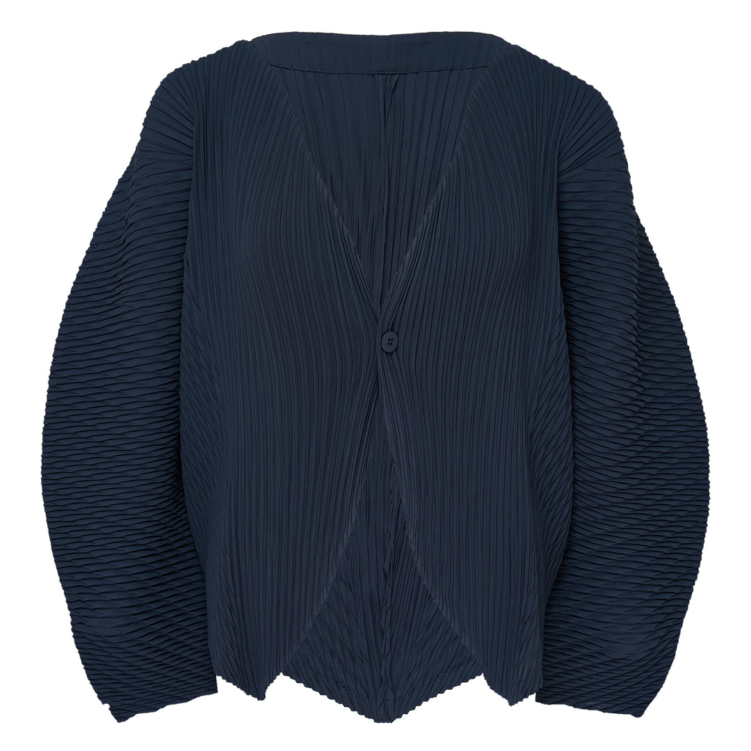Leaf Pleats Pleated Cardigan