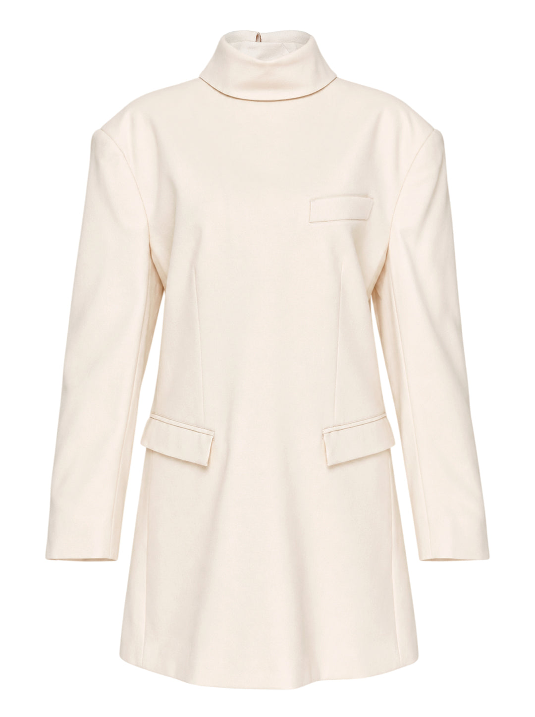 ISSEY MIYAKE Burgundy Funnel Neck Tunic