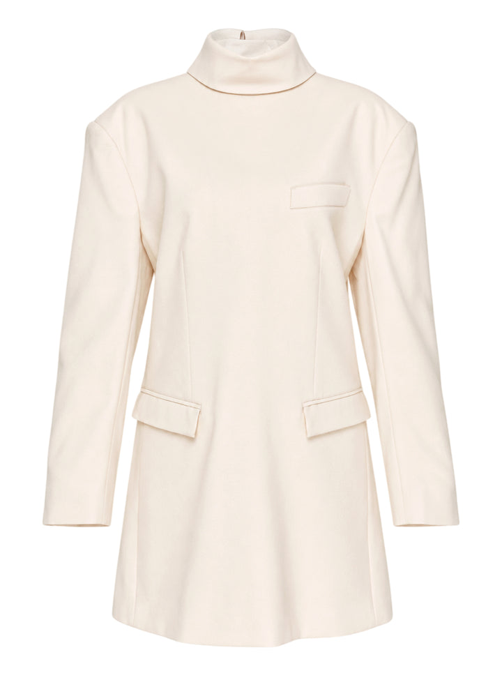 ISSEY MIYAKE Burgundy Funnel Neck Tunic