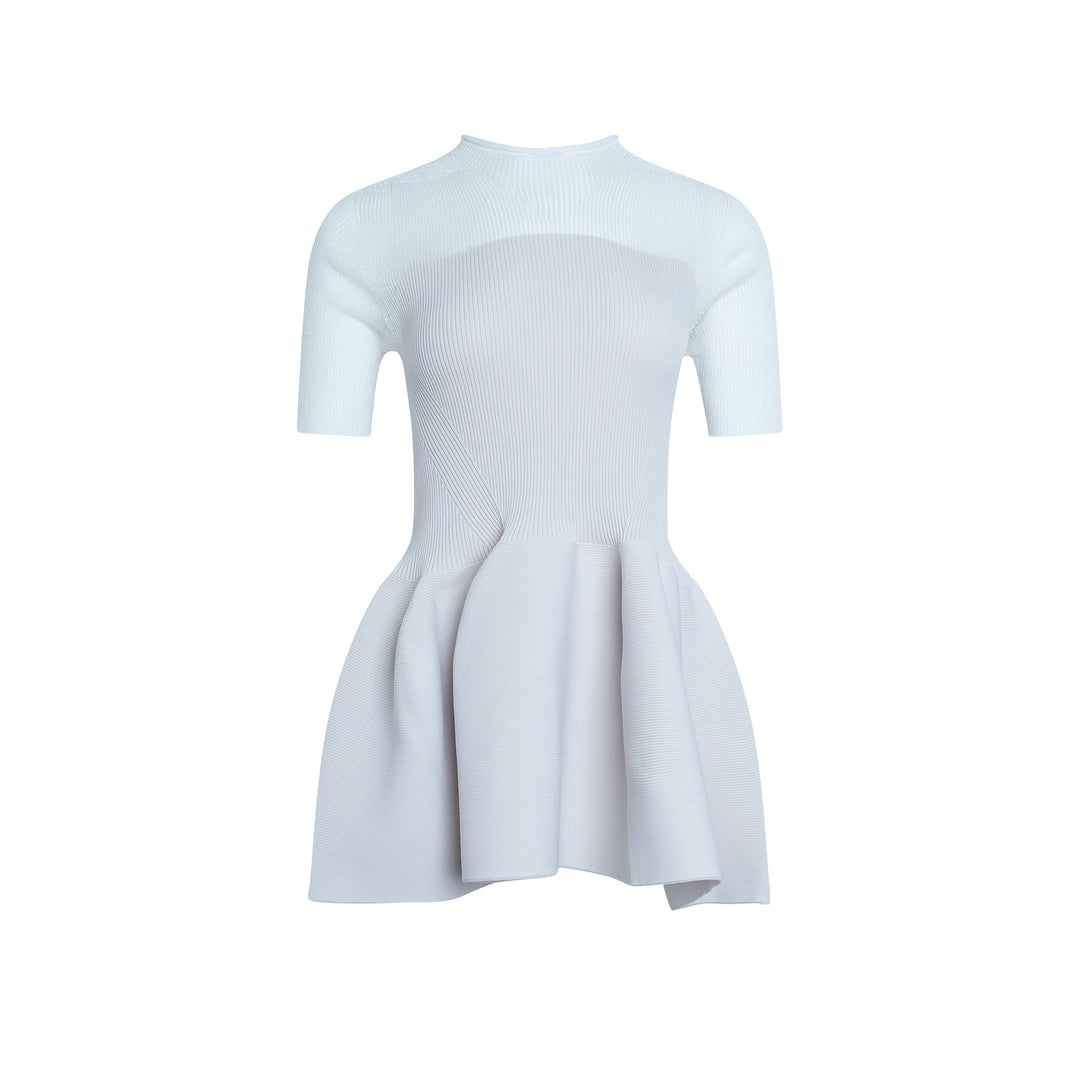 Lucent Décolletage Short Sleeve Top