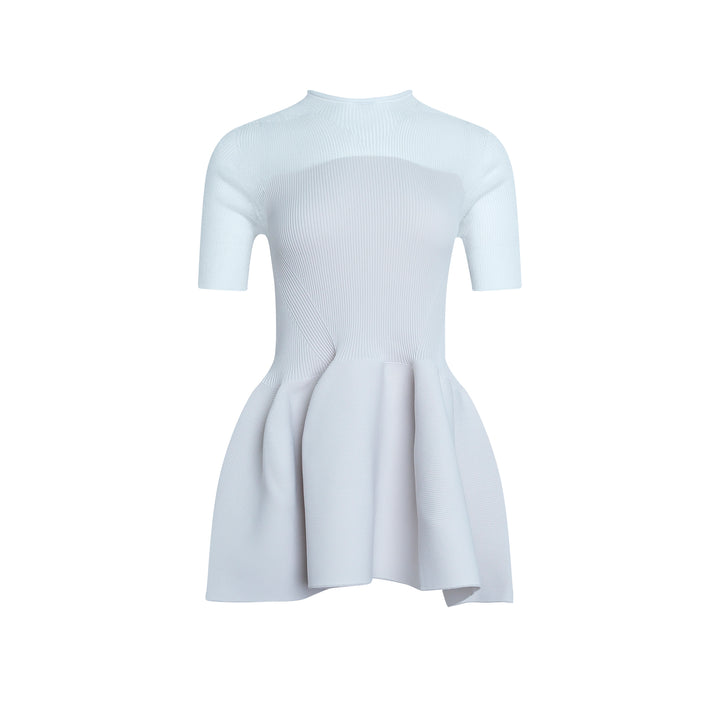 Lucent Décolletage Short Sleeve Top