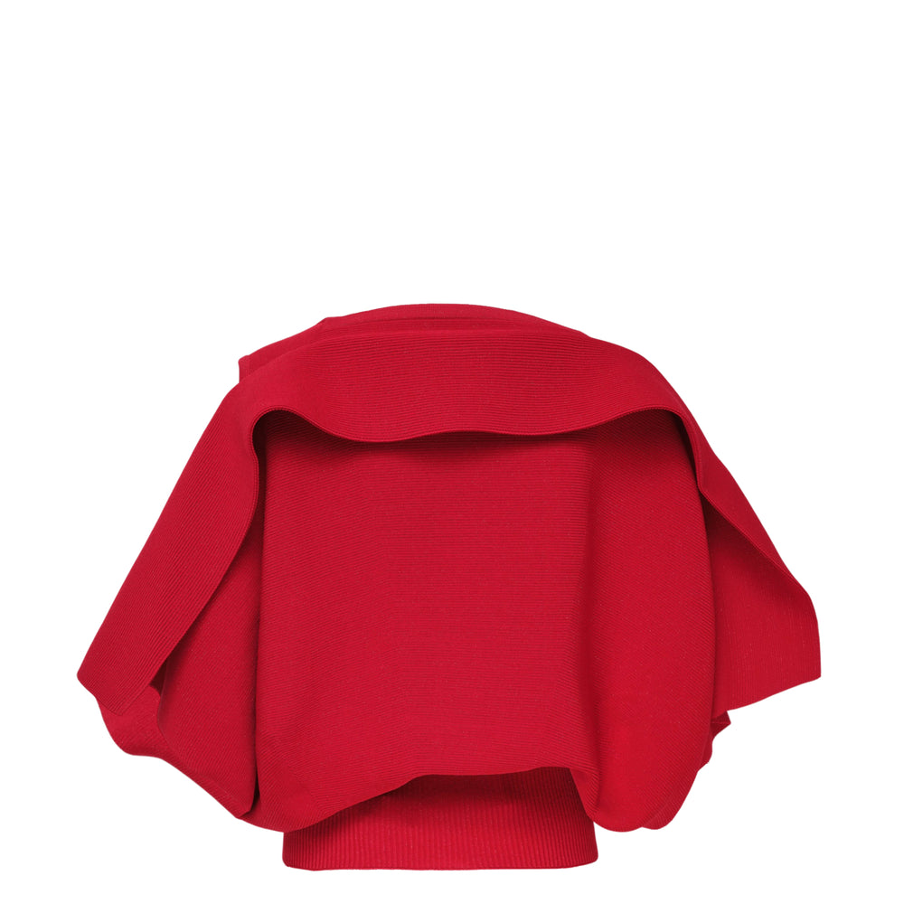 CFCL Pottery Crease Glitter Asymmetric Knit Top - view 2