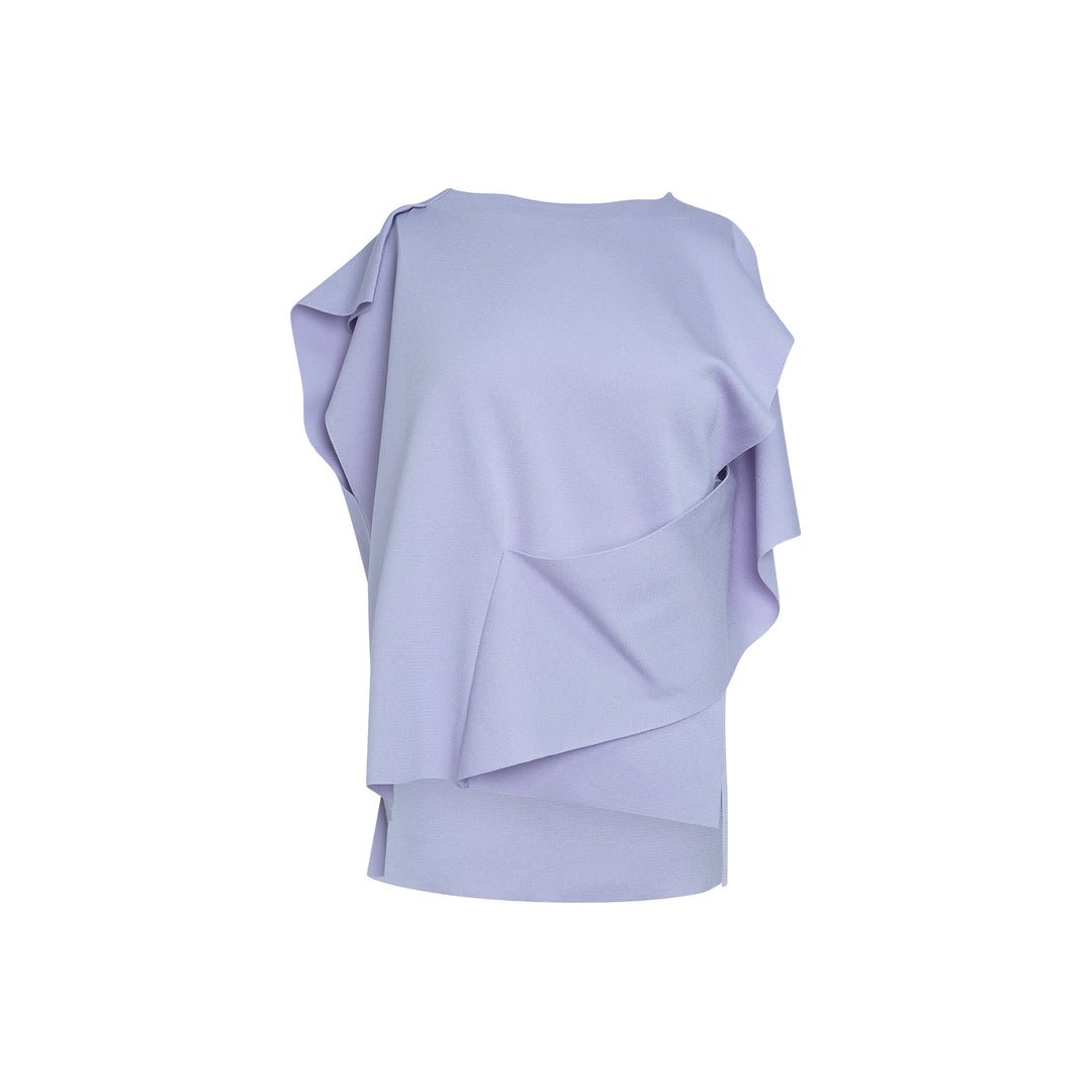 Draped Ruffle Top