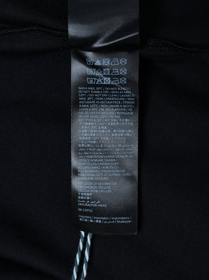 Amiri black short-sleeve tee with crystal-embellished MA block letter logo on the chest - view 5