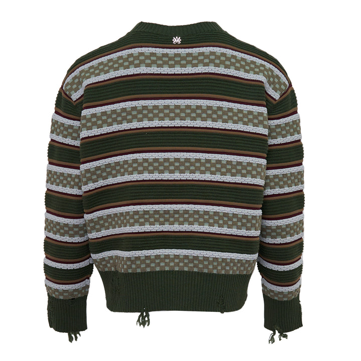 Western Logo Striped Sweater