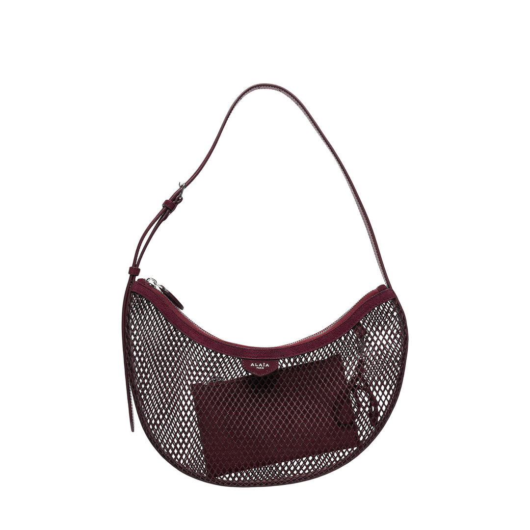 Demi Lune Fishnet Shoulder Bag