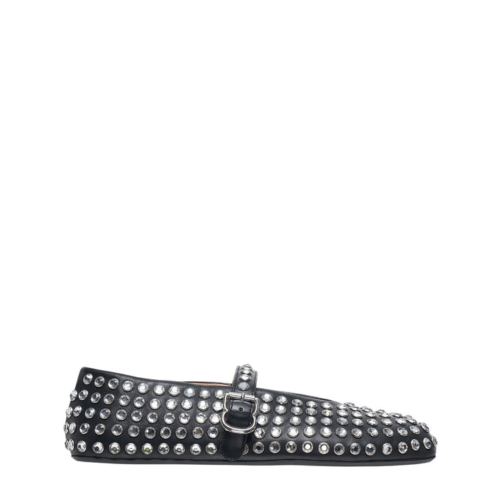 Crystal Studded Mary Jane Flats