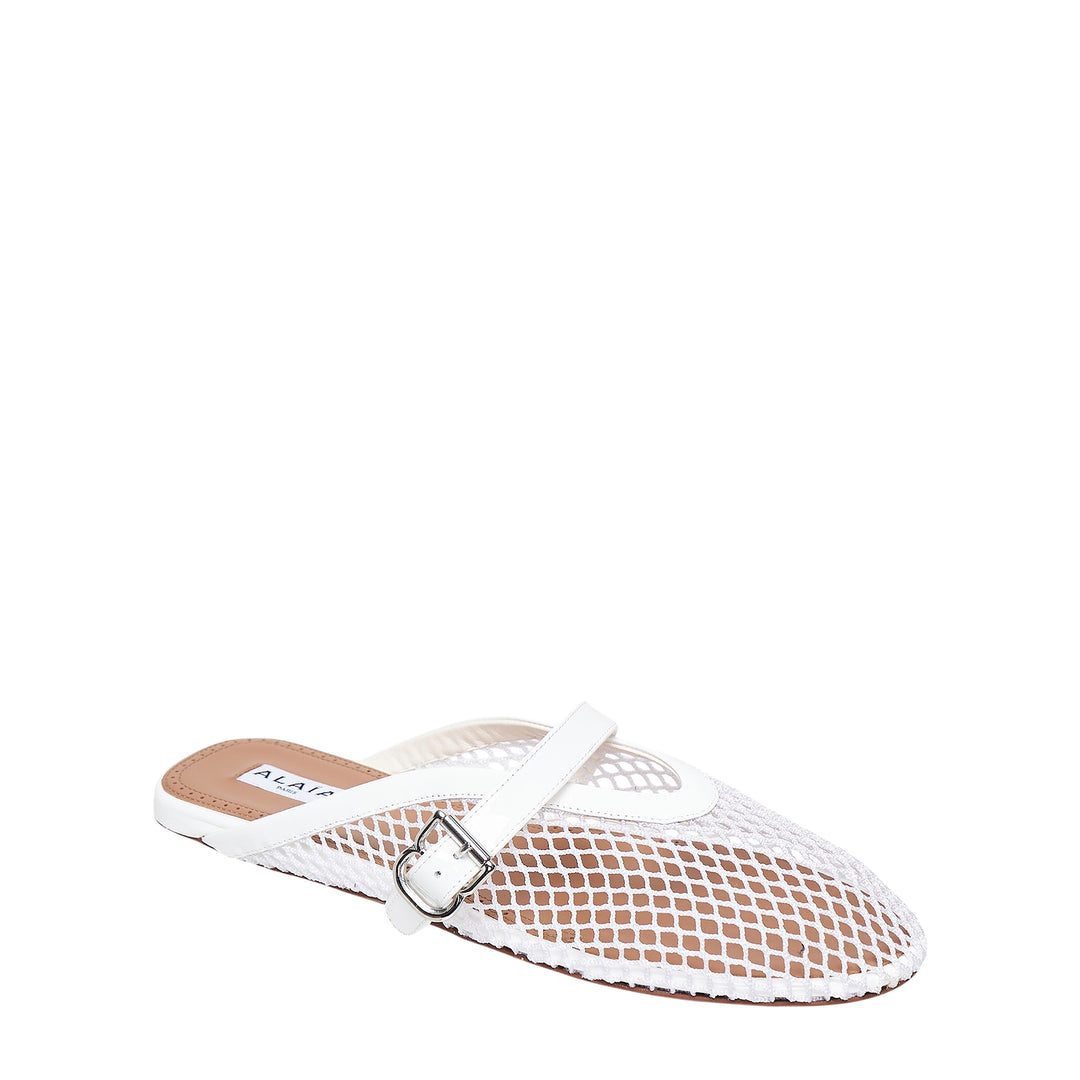 Fishnet Flat Mules