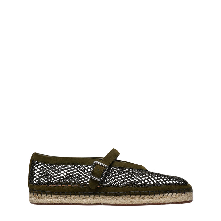 Fishnet Mary Jane Espadrilles