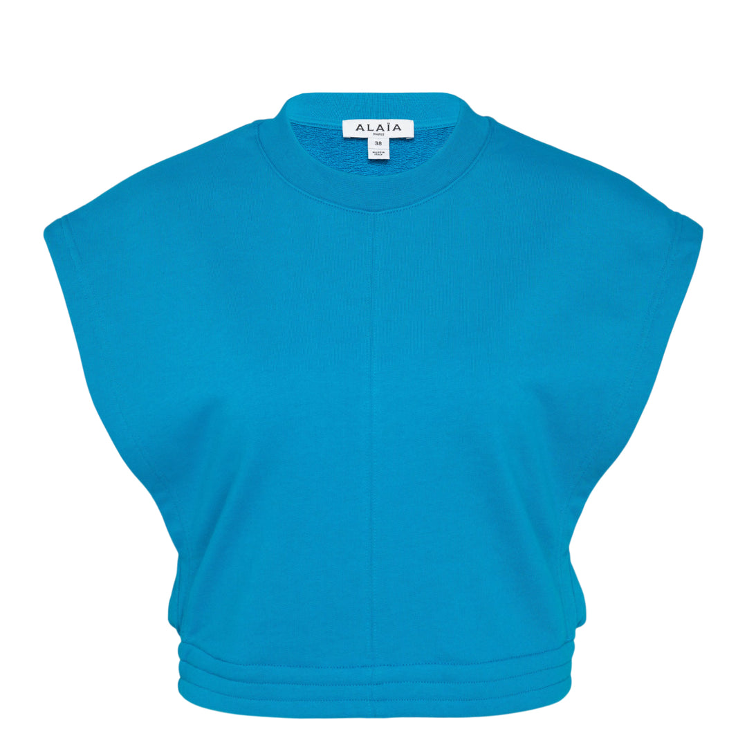 Crop Fleece Jersey Top