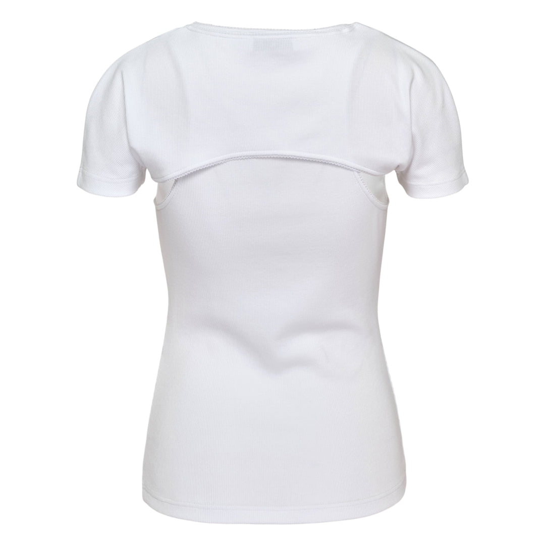 Layered Ribbed Jersey Tee