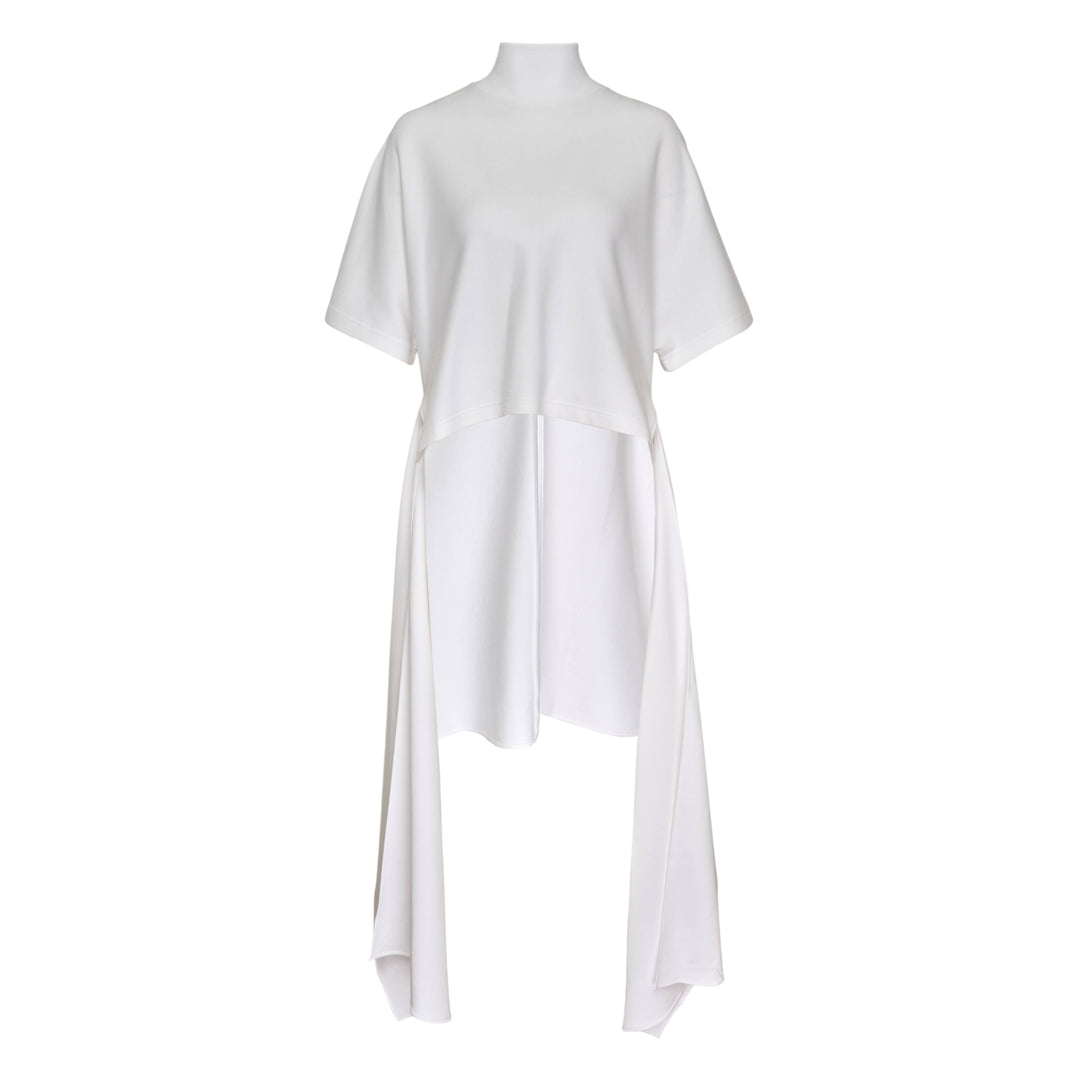 Asymmetric Cotton Jersey Tee