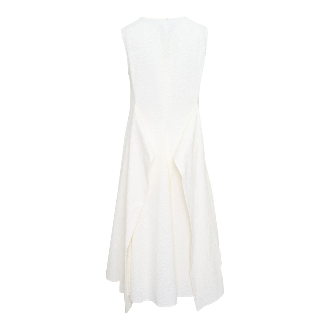 Cloqué Cotton Seersucker Dress