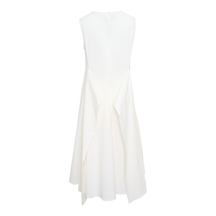 Cloqué Cotton Seersucker Dress