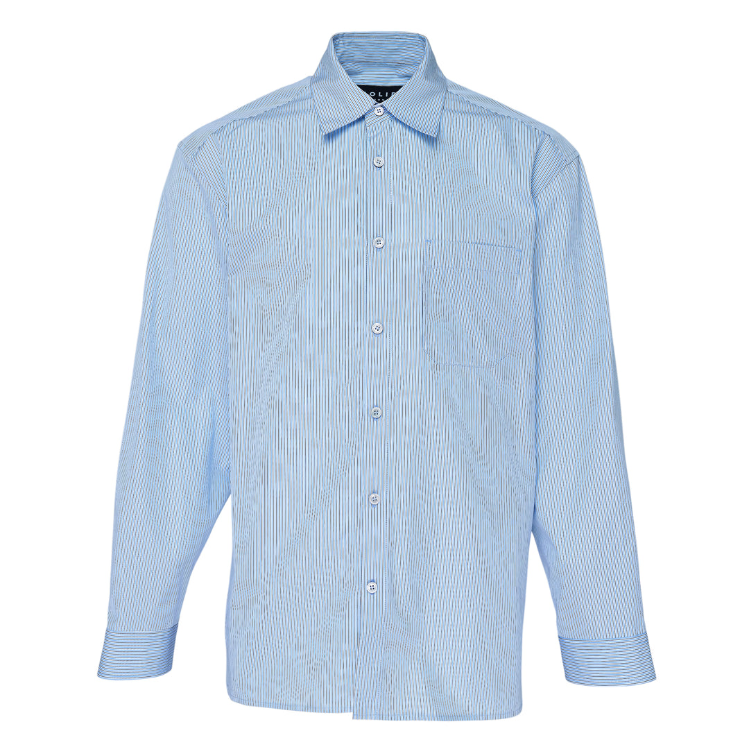 Long Sleeve Stripe Office Shirt