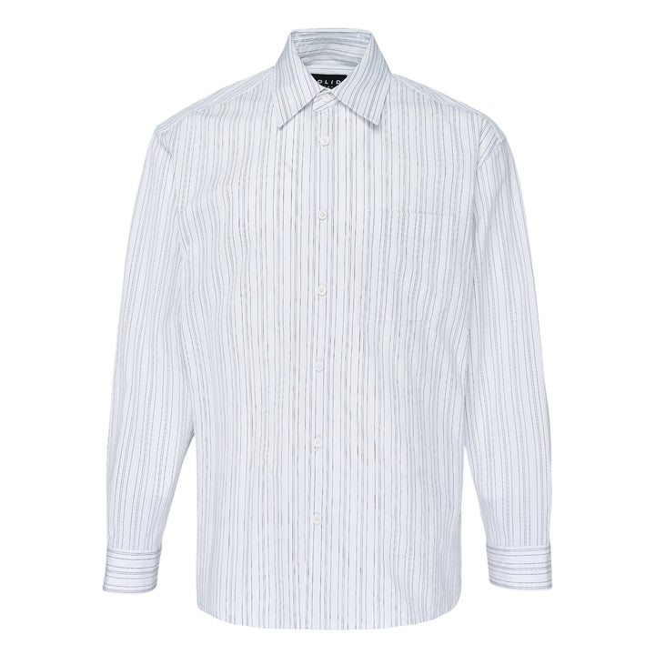 Long Sleeve Stripe Office Shirt